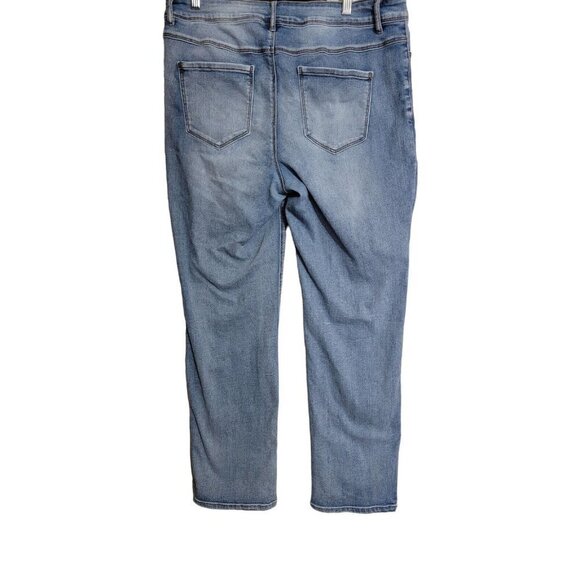 Est. 1946 Denim Women' Hi-Rise Straight Leg Light Wash Jeans Size 14 Stretch - Picture 2 of 9